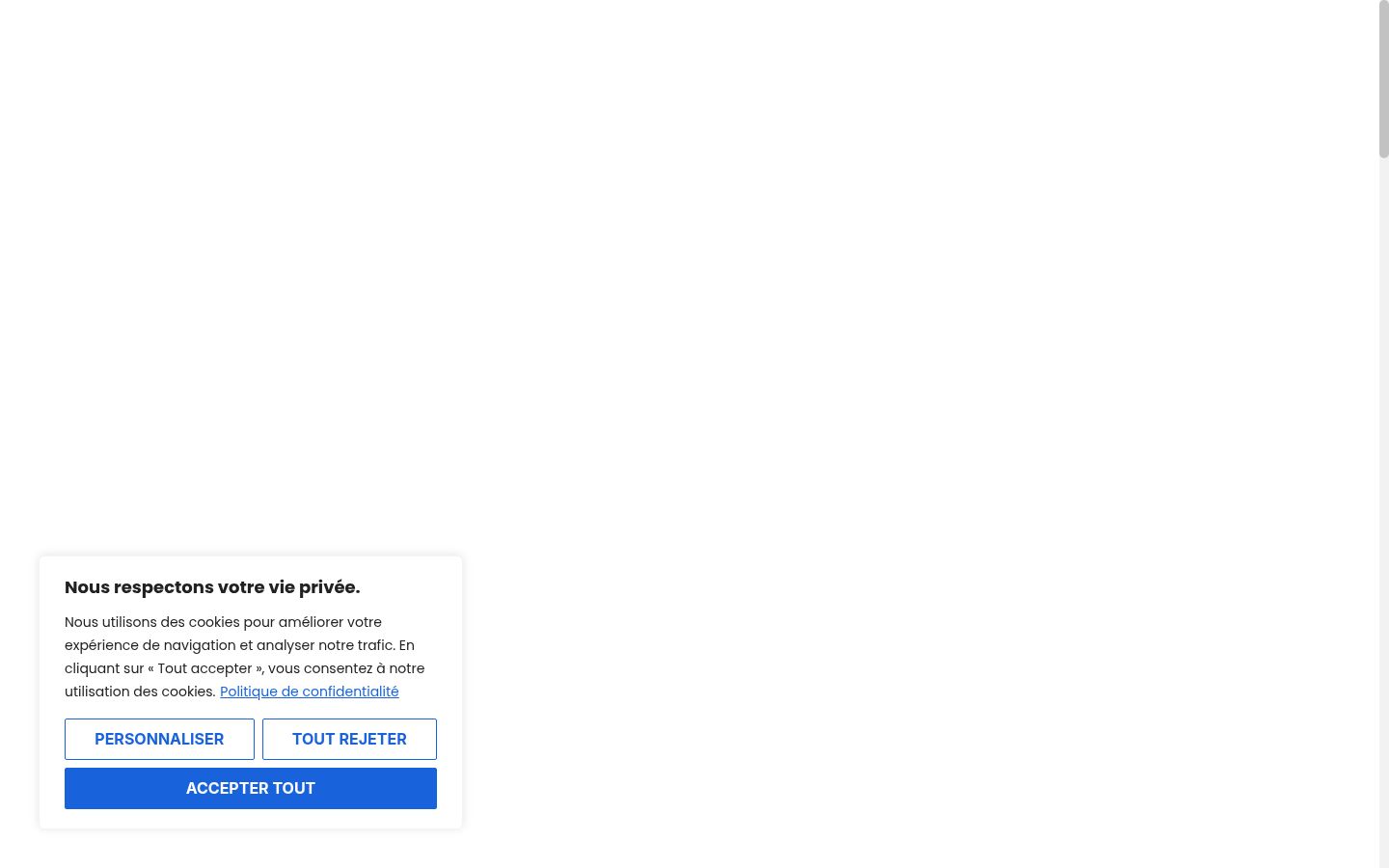Snímek obrazovky baneru souhlasu zobrazeného před jakoukoli interakcí