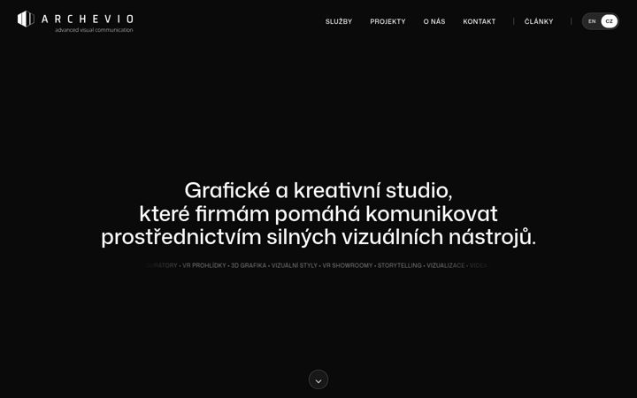 Screenshot of archevio.cz