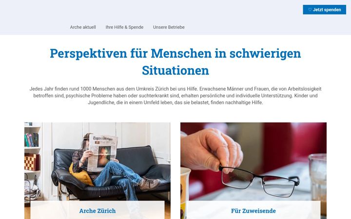 Ekrānuzņēmums no archezuerich.ch
