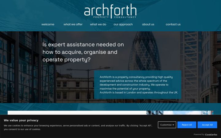 Screenshot of archforth.com