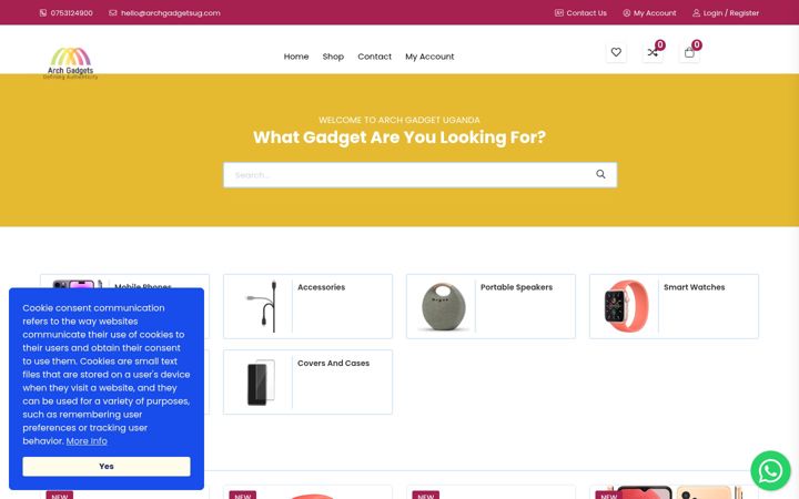 Screenshot of archgadgetsug.com