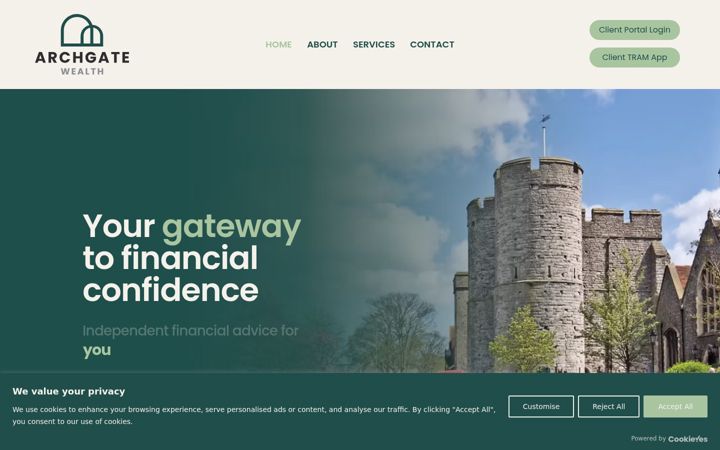 Screenshot of archgatewealth.com