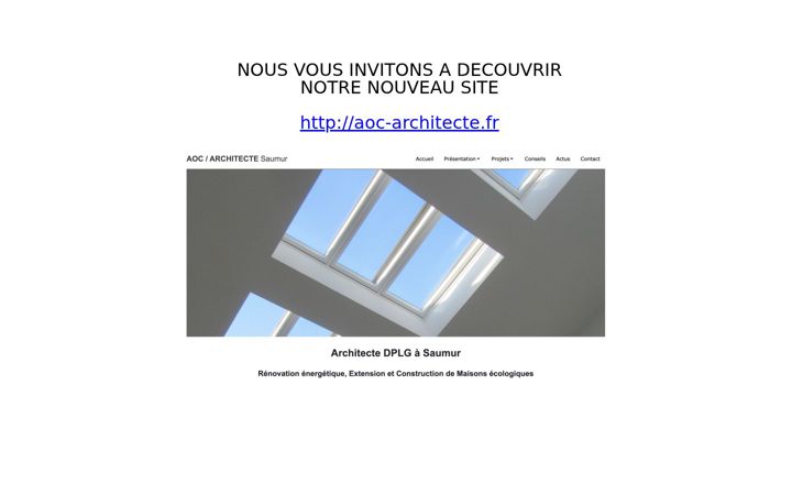 Captură de ecran a archi-emergence.fr