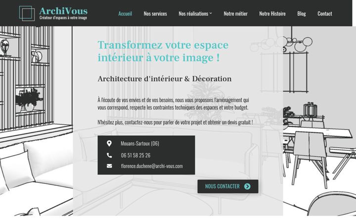 Ekraanipilt saidist archi-vous.com