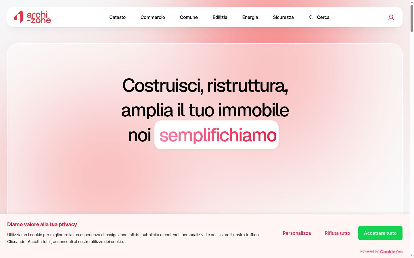 Capture d'écran de la bannière de consentement affichée avant toute interaction