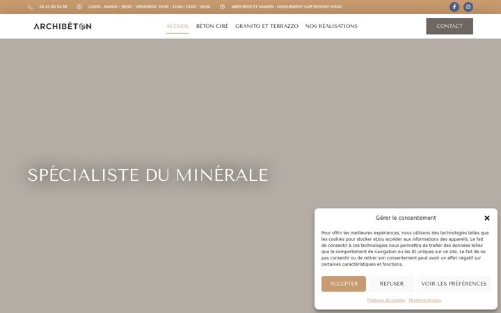Screenshot του archibeton-49.fr