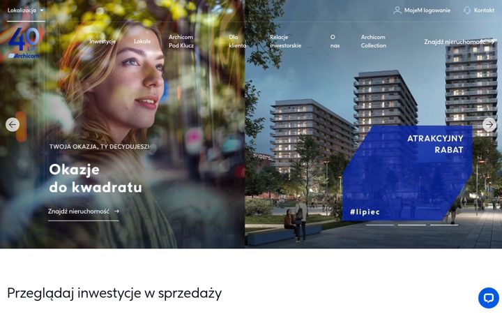 Screenshot of archicom.pl