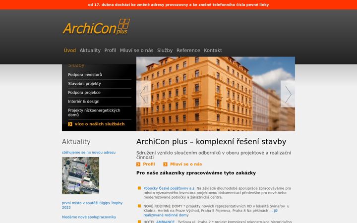 Screenshot of archiconplus.cz