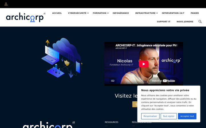 Screenshot of archicorp-it.com
