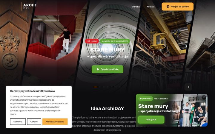 Screenshot of archiday.pl