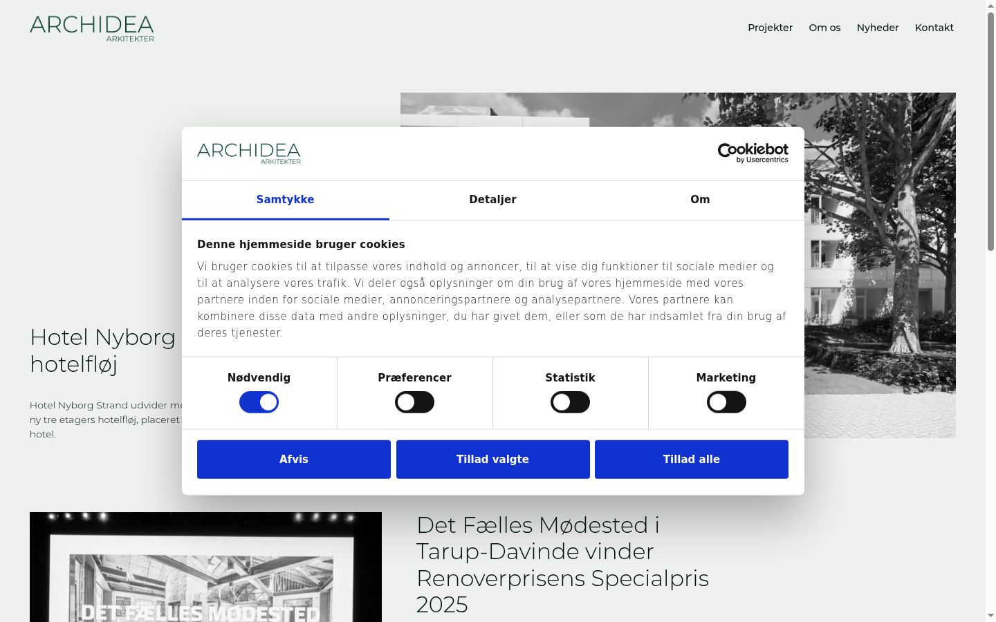 Screenshot tal-banner tal-kunsens muri qabel kwalunkwe interazzjoni