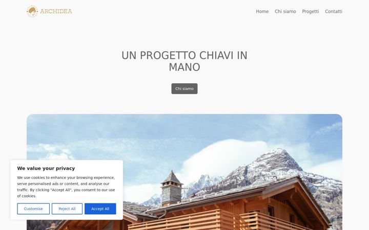 Ekrānuzņēmums no archideaimmobiliare.it