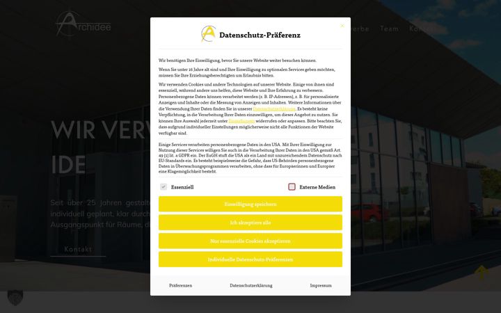 Screenshot of archidee.net