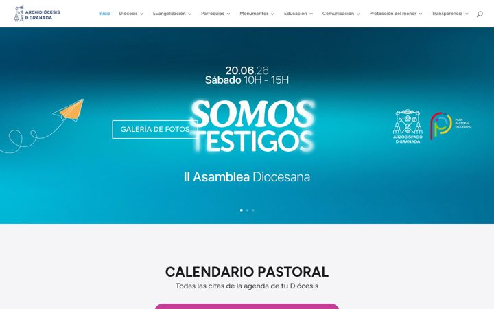 Screenshot of archidiocesisgranada.es