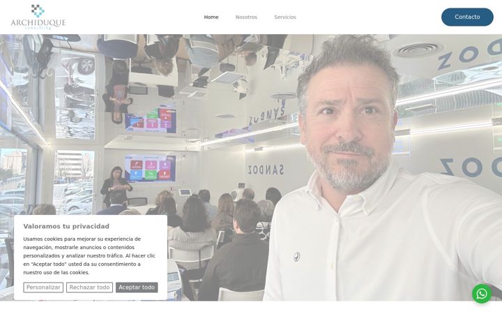 Screenshot of archiduqueconsulting.com