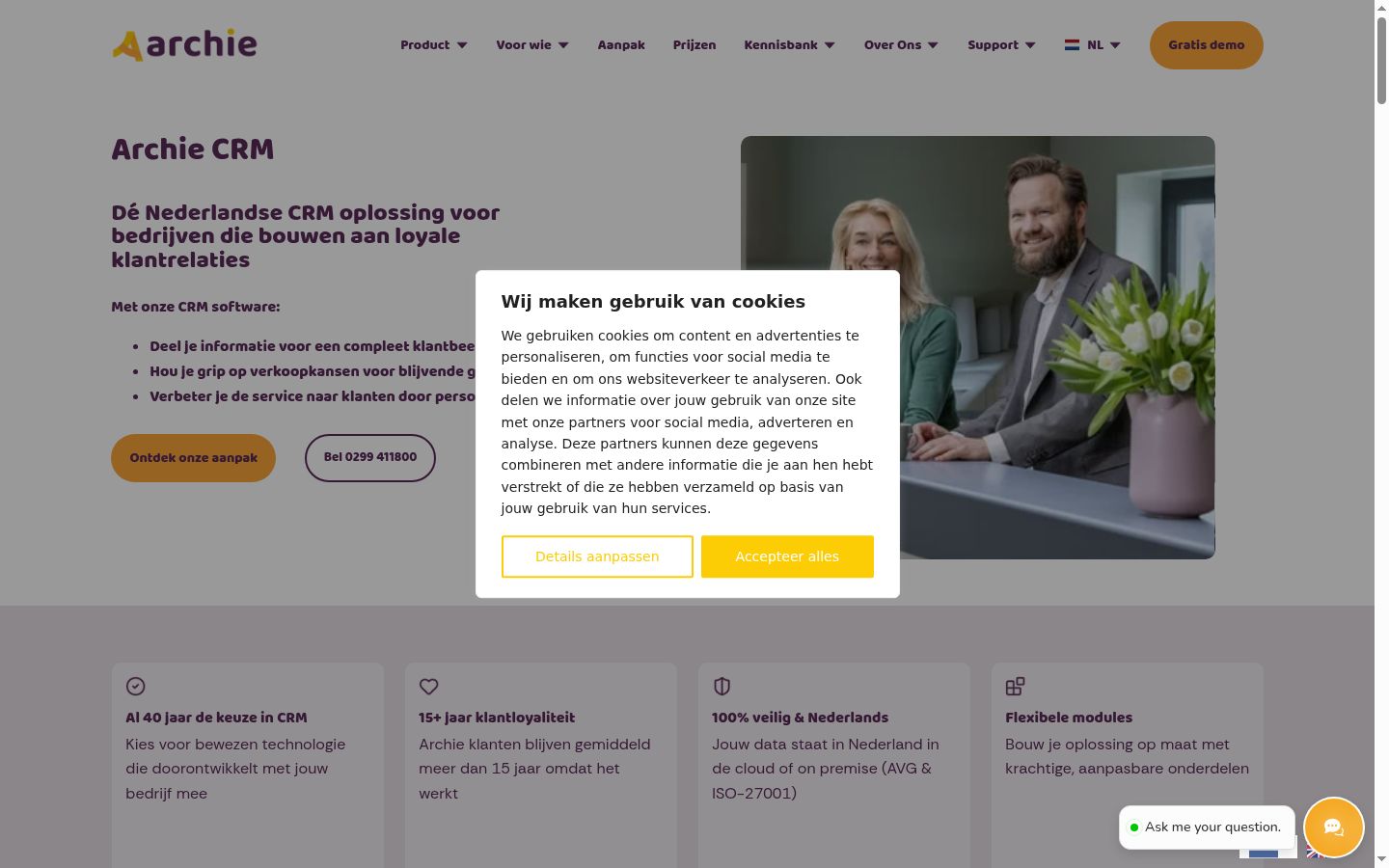 Screenshot tal-banner tal-kunsens muri qabel kwalunkwe interazzjoni