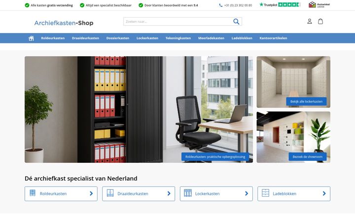 Screenshot di archiefkasten-shop.be