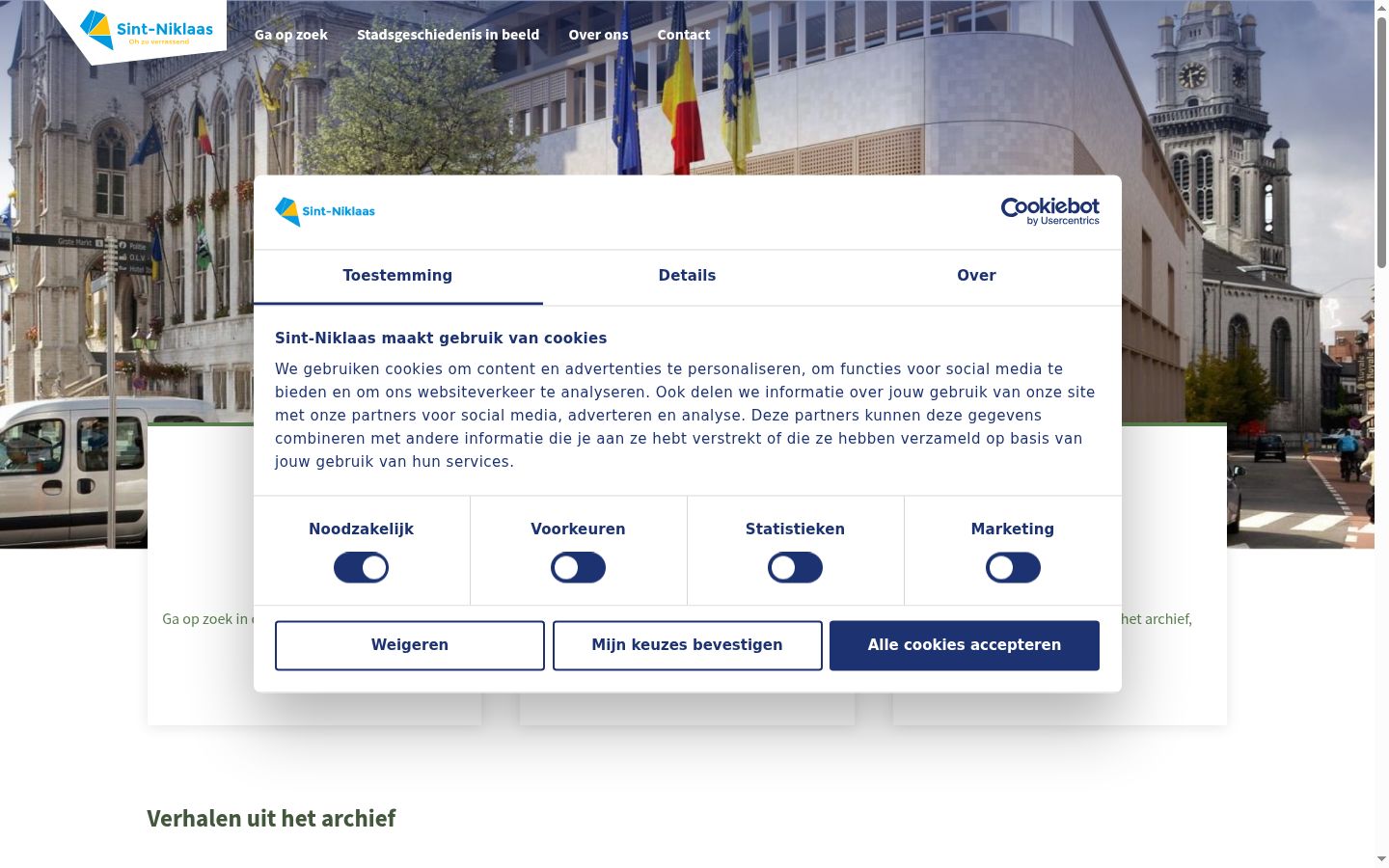 Snímek obrazovky baneru souhlasu zobrazeného před jakoukoli interakcí