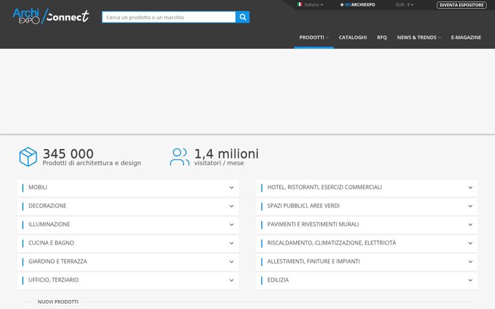 Screenshot of archiexpo.it