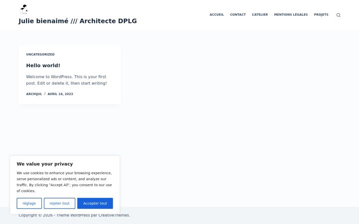 Screenshot of archijulie.com