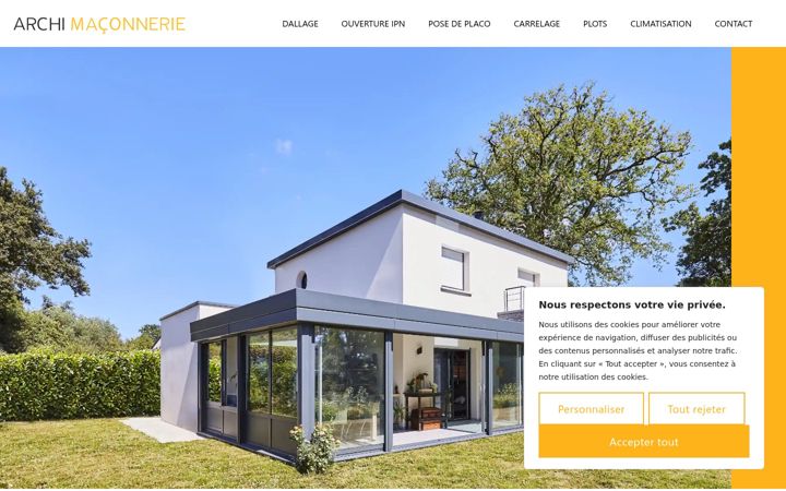 Screenshot of archimaconnerie.com