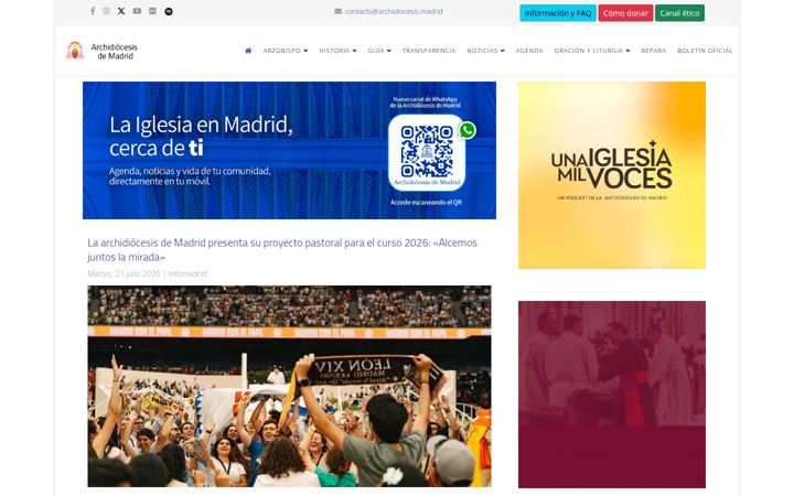 Ekraanipilt saidist archimadrid.es