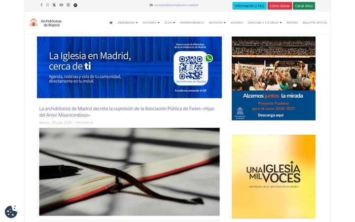 Screenshot of archimadrid.org
