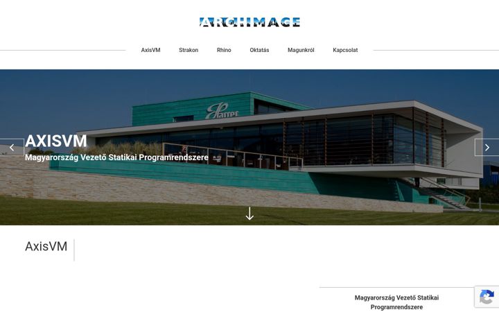 Screenshot of archimage.hu