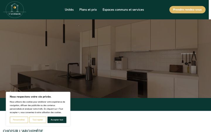 Screenshot of archimedeimmobilier.com