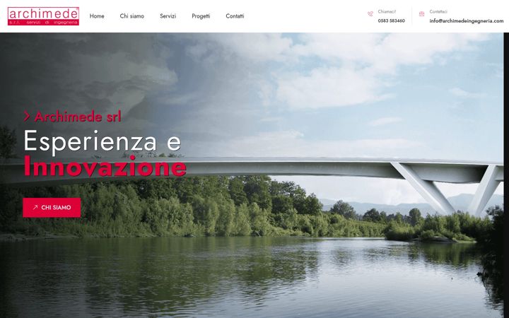 Screenshot of archimedeingegneria.com