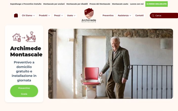 Screenshot of archimedemontascale.it