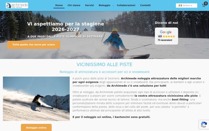 Screenshot ta' archimedeskirent.com