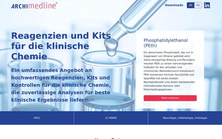 Screenshot ta' archimedline.com