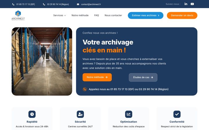 Screenshot του archimest.fr