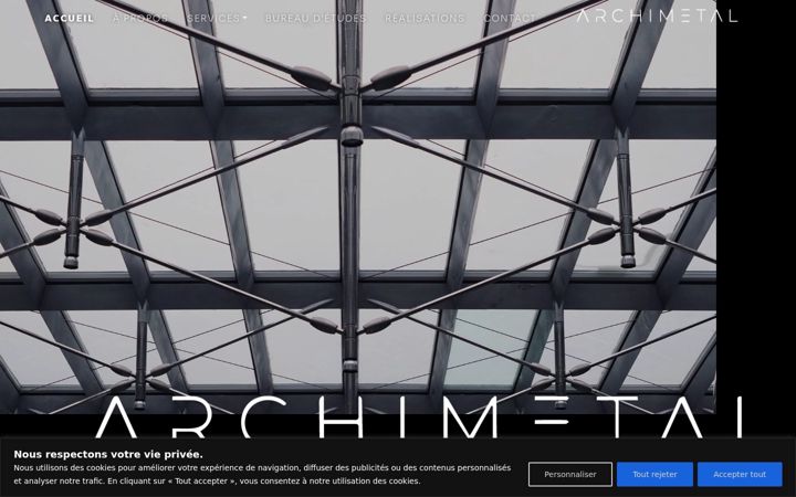 Screenshot of archimetal.ch