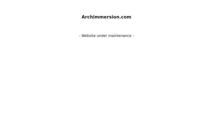 Screenshot of archimmersion.com