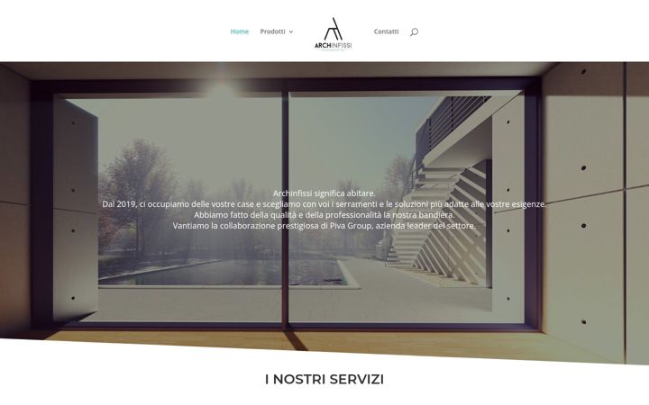Screenshot stránky archinfissisrl.it