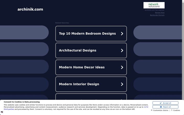 Screenshot of archinik.com