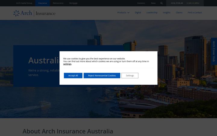 Képernyőkép: archinsurance.com.au