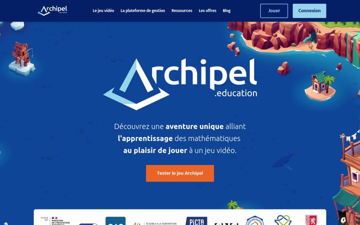 Screenshot of archipel.education