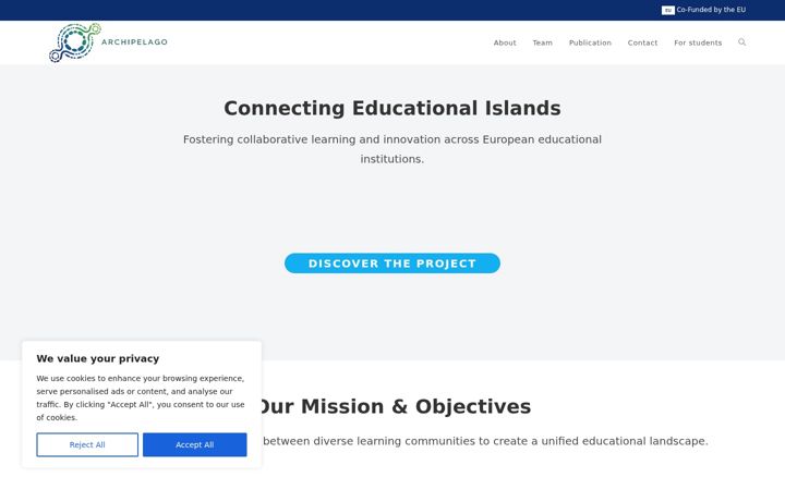 Screenshot of archipelago-project.eu