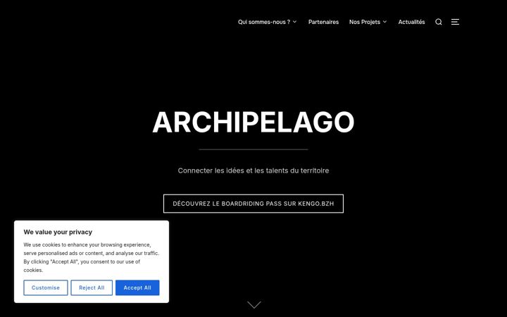Screenshot of archipelago.bzh