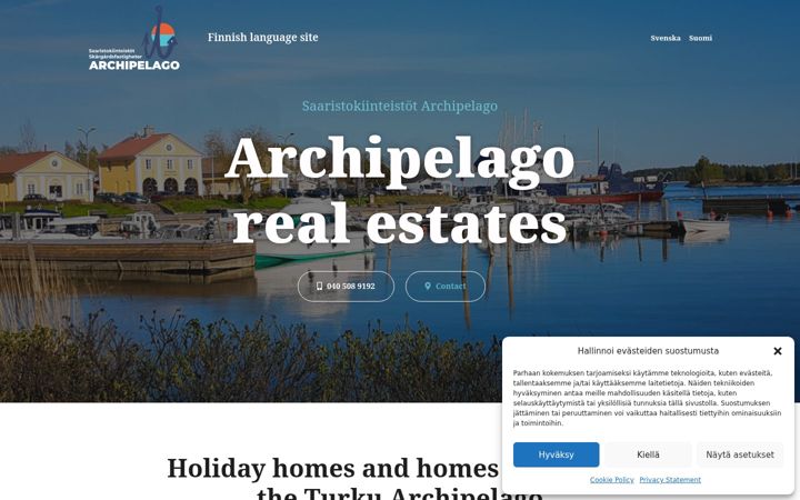 Ekraanipilt saidist archipelagore.com