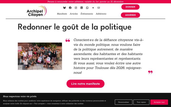 Skjámynd af archipelcitoyen.org