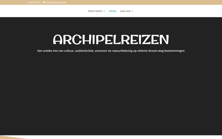 Screenshot of archipelreizen.be