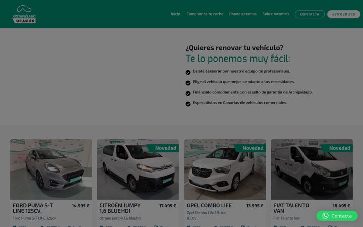 Zrzut ekranu archipielagocasion.com