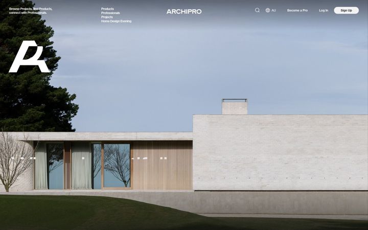 Screenshot of archipro.com.au