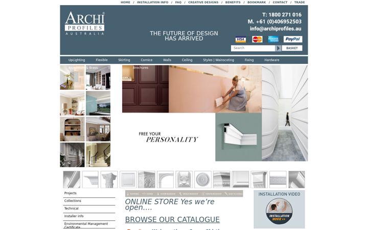 Screenshot of archiprofiles.com.au