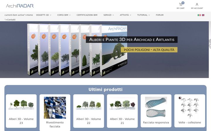 Screenshot of archiradar.it