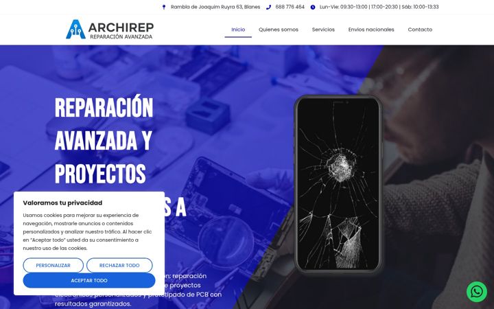 Screenshot of archirep.com